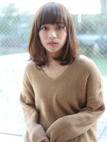 20代30代40代50代ひし形くびれレイヤーカットオリーブベージュ