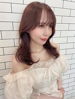 アリスバイブランニューリブ 難波店(ALICE by Brandnew×LIV)&nbsp;韓国ヘアピンクブラウンレイヤーカット顔周りシースルバング難波