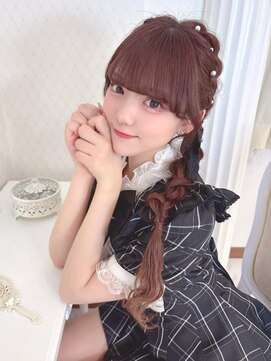 リルミー(Lilme) 石田萌依ちゃん＊編み込みおさげヘア＊まゆ