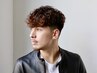 【海外モデルのようなスタイルに♪】メンズカット＋スペインカール　￥13000