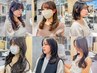 【韓国風◎/トレンドNo,1】韓国風小顔レイヤーカット+透明感カラー￥9900