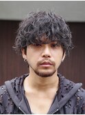 緩めサーフカール大人シャドウパーマメンズミディアムパーマ渋谷
