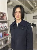 =メンズボブ/スパイキーショート/ブルーブラック/MEN’S HAIR