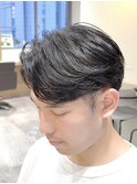 【Hale】ブルーブラック/スパイキーショート/フェザーパーマ原宿