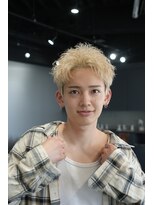 フィフス トウキョウ (fifth TOKYO) 渋谷スパイキーパーマブリーチWカラーメンズショート