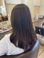 コアフィールフィス(COIFFURE fils) ロングレイヤースタイル ラベンダーアッシュブラウン