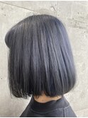 涼しげヘア×ブルーシルバー