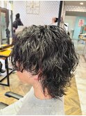 ツイスパ波巻きMIXパーマ