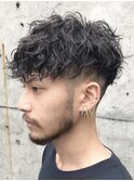 梅田メンズパーマツイストスパイラルパーマフリンジカット強め