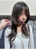 ハッシュレイヤー×グレージュブラウン