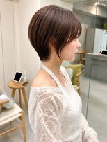 ミィ 浦和(mee)&nbsp;透明感カラー ボブ 前髪 ショート カラー ブリーチ&ダブルカラー