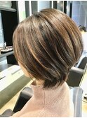 【VOGES】ハイライト+ショートボブ