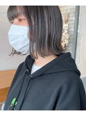 【keen×田中】外はねボブ×透明感グレージュ