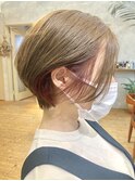 20代30代丸みくびれ前下がりショートボブ大人ショートインナー