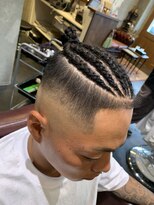 エルエー バーバーショップ 草津店(L.A BARBERSHOP)&nbsp;スタイリスト【真下】コーンロウ×エクステ×スキンフェード