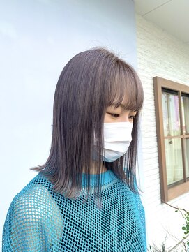 ディーヴァヘアーエズ(DIVA hair Eze) 【kotone】切りっぱなし*グレーパープル