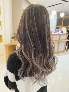 エン(eNN) 大人可愛いデザインカラー/おしゃれなハイライト/ベージュカラー