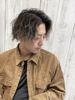 ヨシザワインク バンダイ(YOSHIZAWA Inc. BANDAI)&nbsp;20代30代/メンズパーマ/ソフトツイスパ/縦落ちパーマ/ハイライト