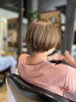 ヘアーメイク ラグズ(Hair Make Luxtz)&nbsp;透明感！丸みショートボブ/ハイトーンカラー/マッシュショート