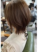 ※ヘアスタイルは顔の額縁。口角アップ若見えヘアウルフくびれ