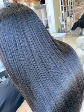 アンフェリール 原島店(Em Fellir) 髪質改善/アッシュブラック/ネイビーグレー/20代30代40代