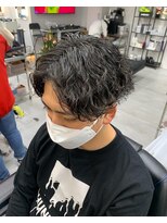 ブティック(boutique)&nbsp;センターパート！波巻きパーマ