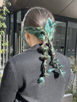 アイリー 名古屋(A/LEE)&nbsp;ヘアアレンジ／ターコイズブルー