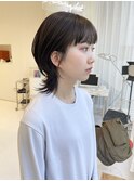 ウフルボブウルフレイヤーカットアッシュブラウン20代10代