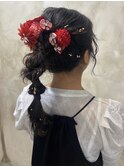 高め編みおろし