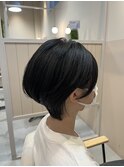 「ショート　ボブ　耳掛け」