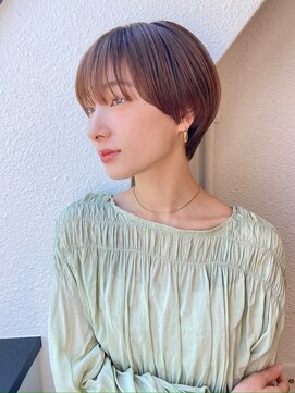 ハウスアンドヘアーワークス(House&Hair works) 前髪長め大人小顔ショート30代40代50代　藤沢