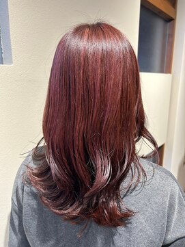 リムヘアーズボウグループ(Rim hairs BEAU group) 滋賀/守山/セミロング/カシスピンク