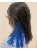 【colors 田宮】インナーカラーｘブルーカラー