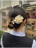 ヘアセット タイトシニヨン ヘアアレンジ