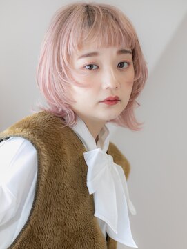 キャリコ(calico) 《calico》ウルフっぽレイヤー*ミディアム*ぱっつん前髪