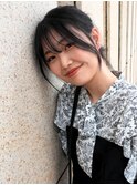 アレンジ/編み込み/ホワイトブロンド/シャドウレイヤー