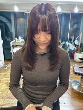 ア セカンド 清藤美容室第弐號(a sekand) 顔周りレイヤーカットスタイル