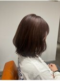 チョコレートブラウン×レイヤーカット