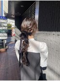 ヘアアレンジ/アレンジ/ヘアセット/セット/編み下ろし/お呼ばれ