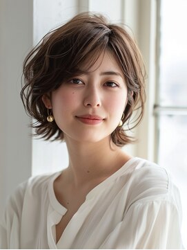 ヘアメイク リーフ 茂原店(HAIRMAKE Leaf) レイヤーボブ