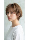 30代40代50代絶壁解消ひし形小顔前下がりショートボブ【越谷】