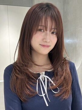 テクネ 天神大名(techne) 天神大名今泉ロングハッシュカット小顔くびれ顔まわりレイヤー