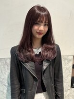 アクシス 栄店(`AXIS)&nbsp;奈川/ワンホンレイヤー/ミルクティーブロンド/ダークブルー/栄