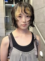 ネオリーブ クーロ(Neolive curro) パーマ×ウルフボブ 暗髪/ウェーブ/ボブウルフ/前髪パーマ