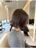 別府ショートボブ顔周りレイヤーカット髪質改善カラー