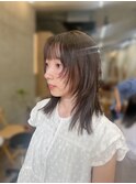 似合わせレイヤーカット/オリーブベージュ/恵比寿/代官山