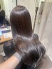 【人気No.1☆】カット+透明感カラー+集中補修4stepトリートメント16500→