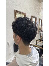 エニーハウ 川口駅東口(Hair & Make anyhow) メンズパーマ(アップバングスタイル)