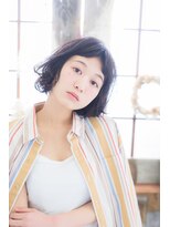 ネオリーブ コパン 鶴見店(Neolive copain)&nbsp;おしゃれ前髪がアクセント　シースルーボブ