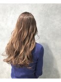 バレイヤージュカラー×ベージュ☆